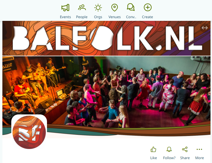 screenshpt van balfolk nl pagina op plug.events